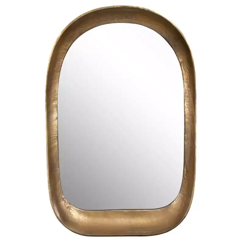 Antique Brass Arch Wall Mirror