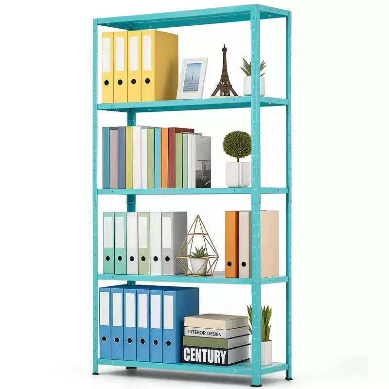5 Tier Heavy Duty Steel Shelving Unit, 500 lbs Capacity Garage Storage Shelves with Adjustable Height, Metal Shelves, Industrial Shelves
