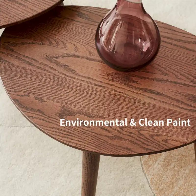 Center Table Low Table 100% Solid Oak Wood Top