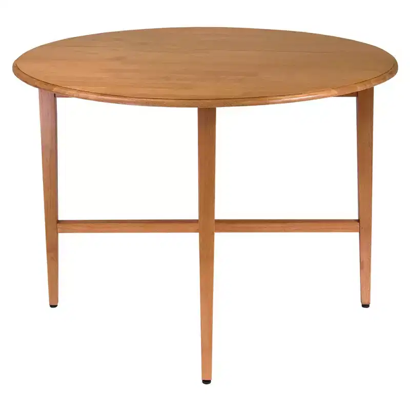 Double Drop Leaf Dining Table Wood/Light Oak
