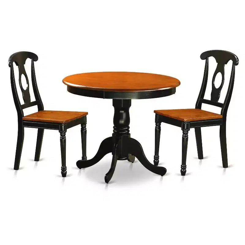 Dining Set for 2 - Kitchen Table with 2 Chairs - Small Bistro Set