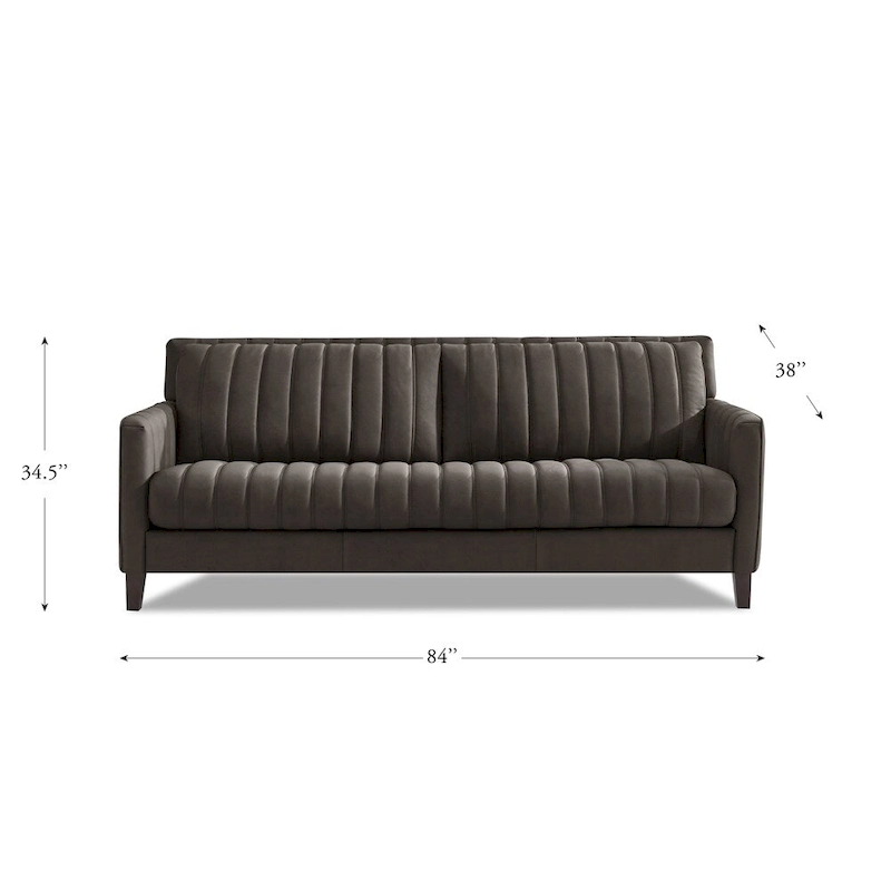 Hydeline Ennis Top Grain Leather Sofa and Chair Set - Sofa, Chair
