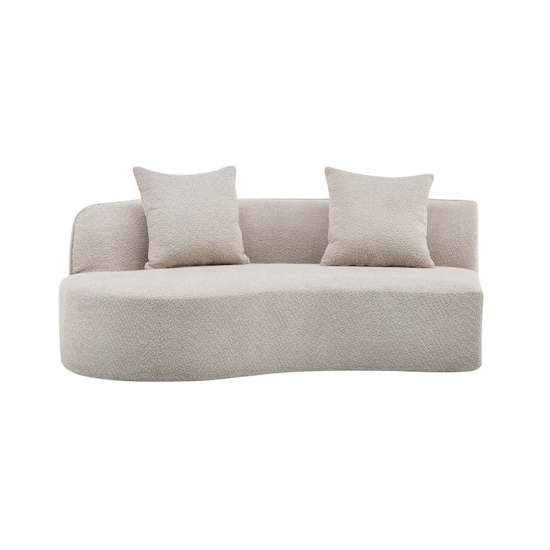 Christopher Knight Home - Linda Fabric Curved Sectional Sofa